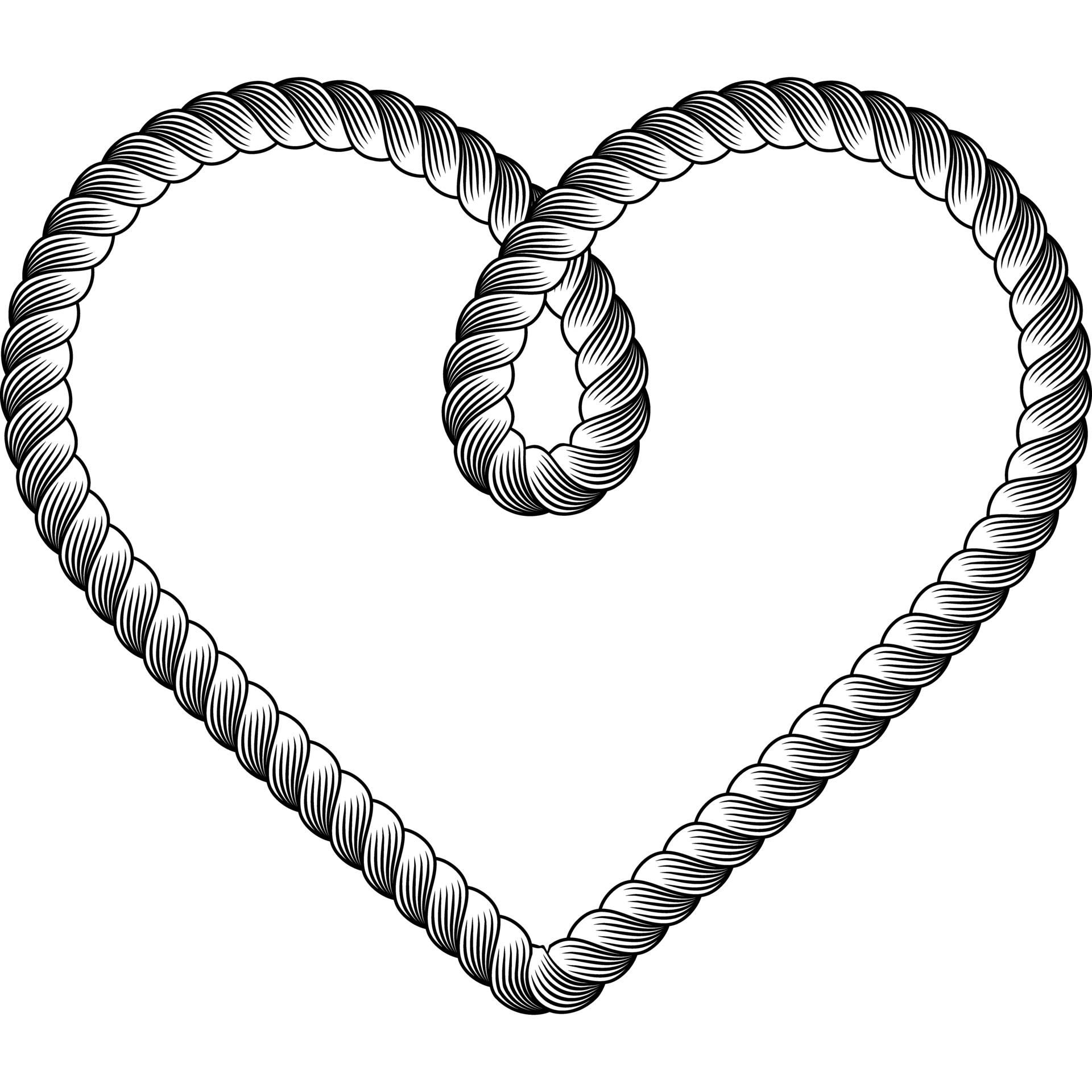 heart rope frame 17421161 PNG