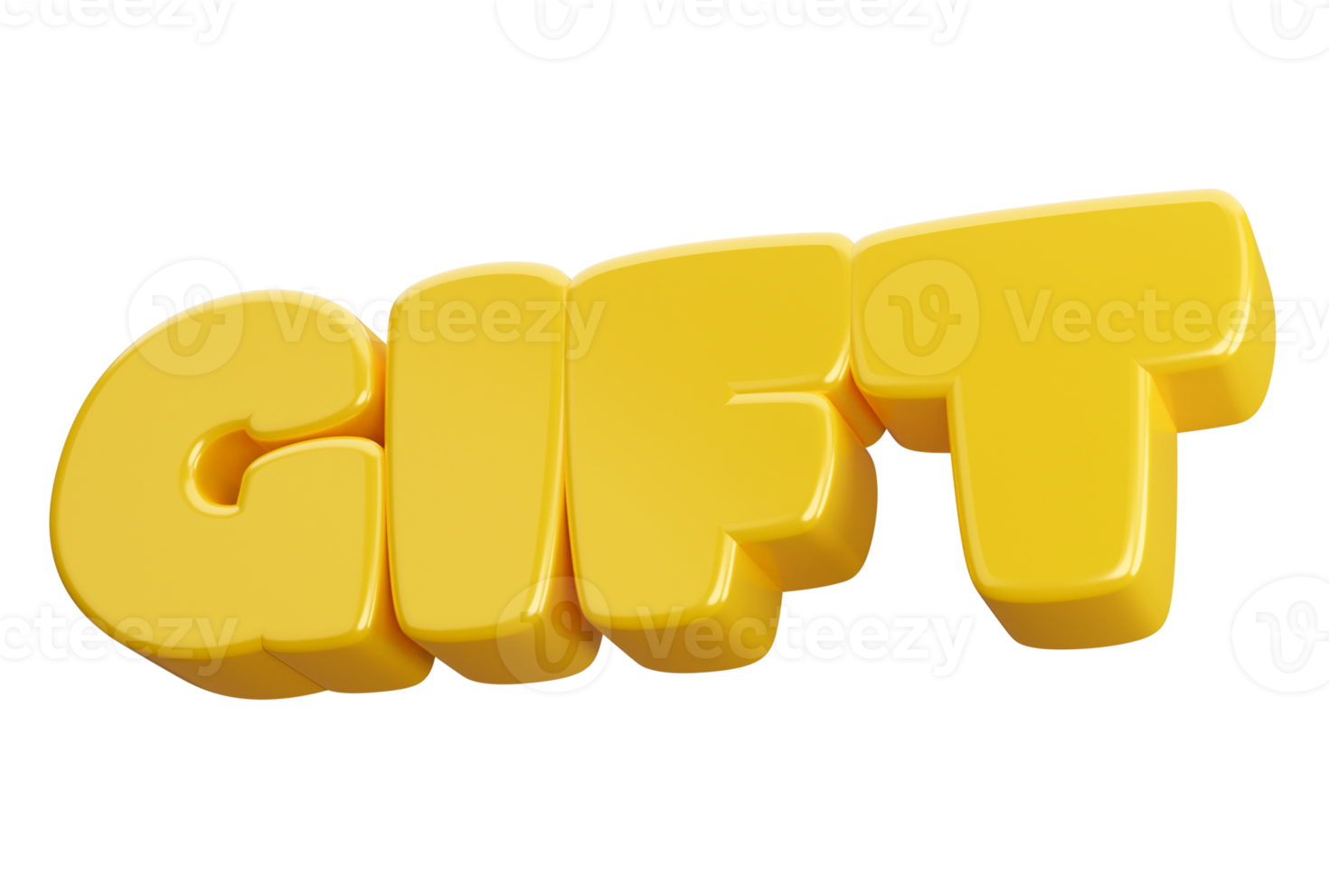 gift 3d word text 17421186 PNG