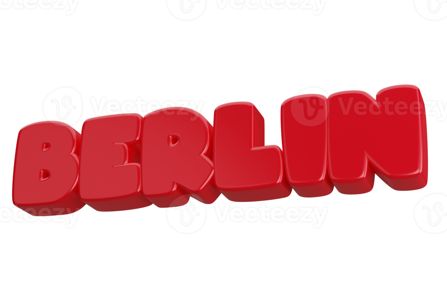 berlin 3d word text png
