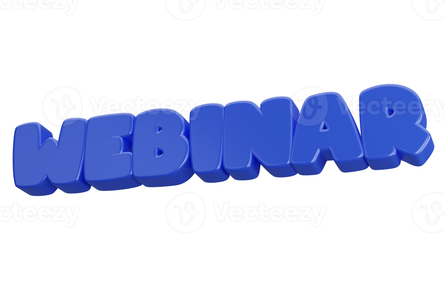 webinar 3d word text png