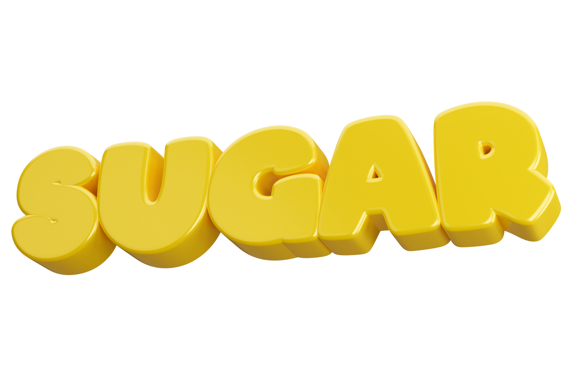 Sugar 3d Word Text 17421215 PNG
