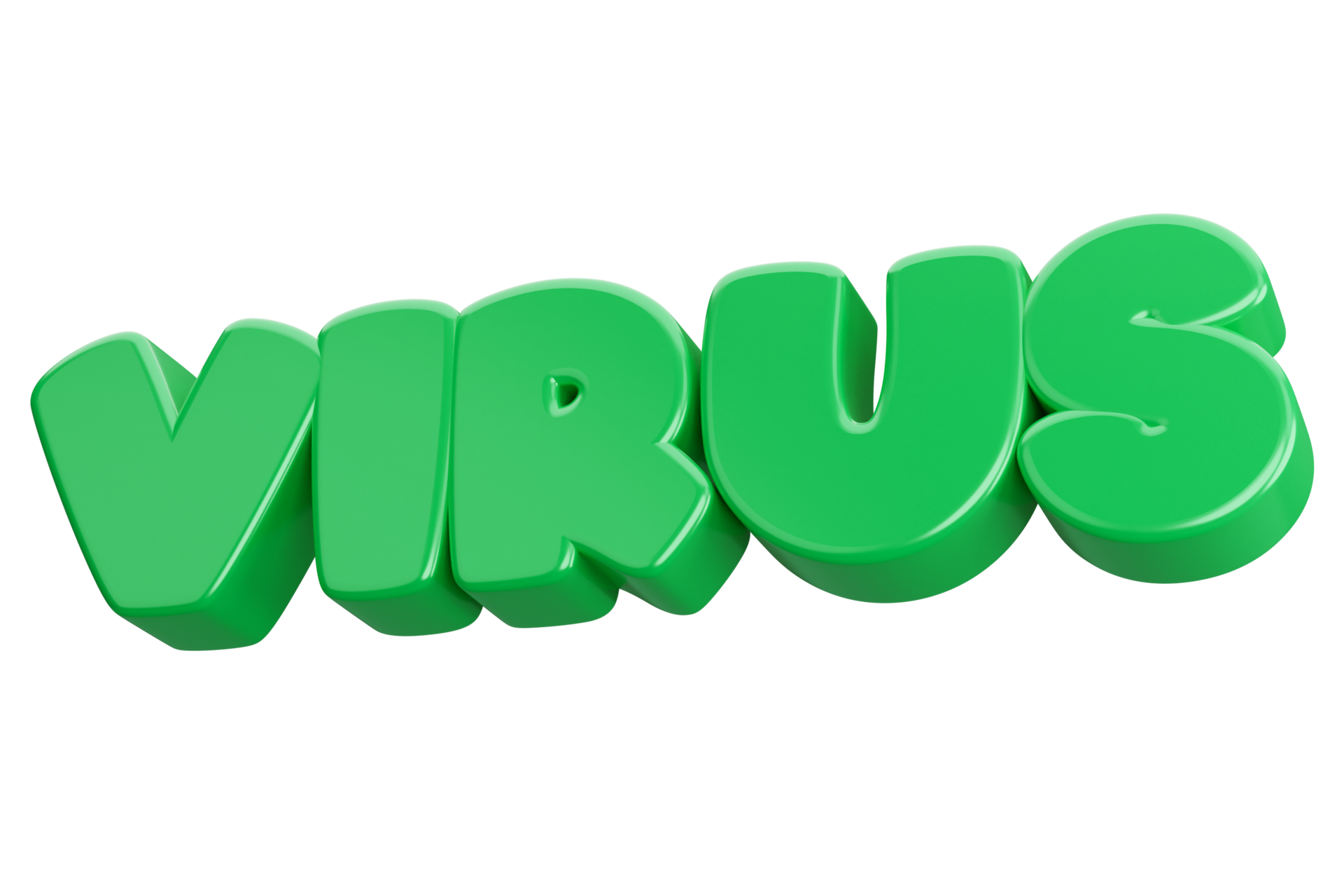 virus 3d word text 17421230 PNG