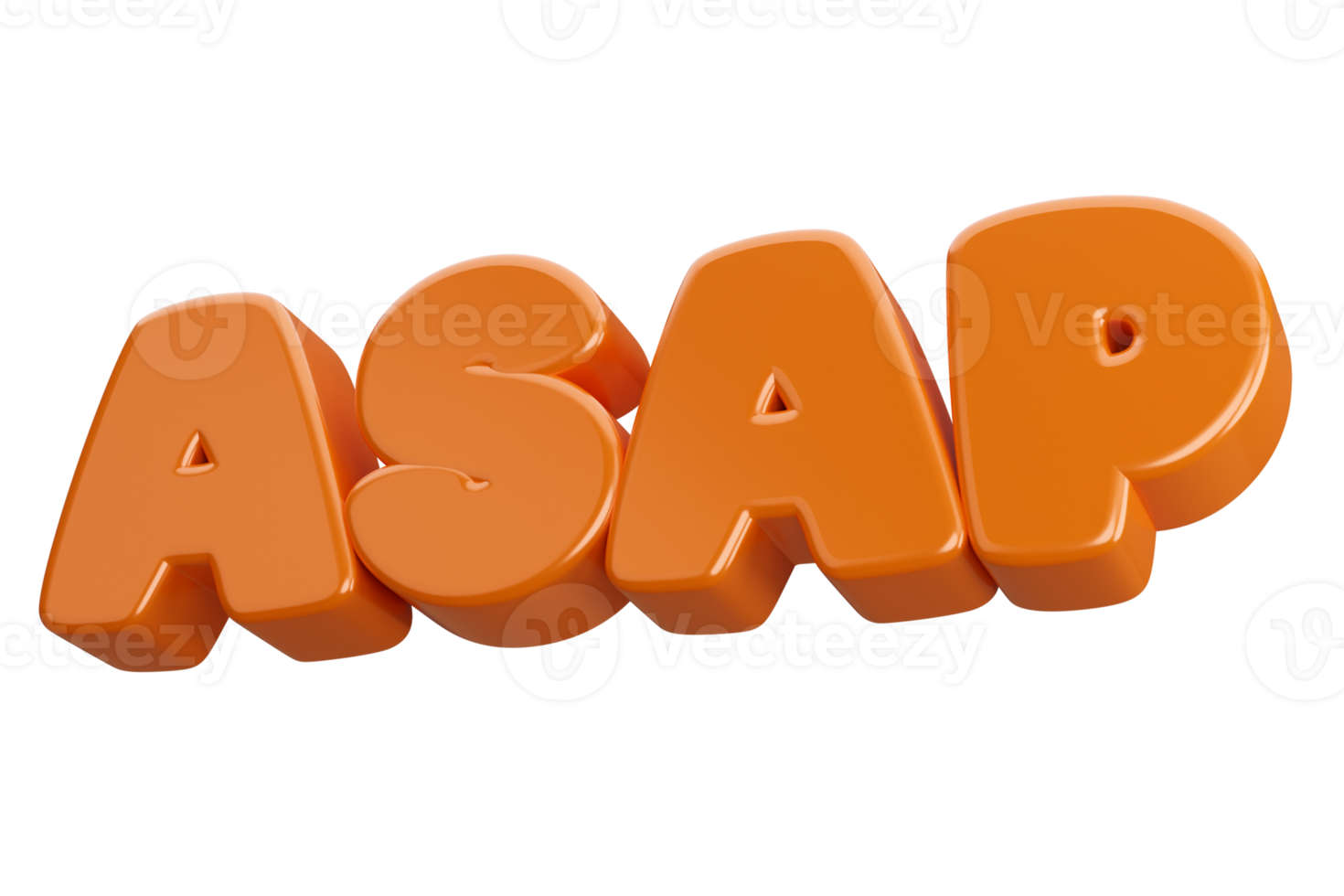 asap 3d word text png