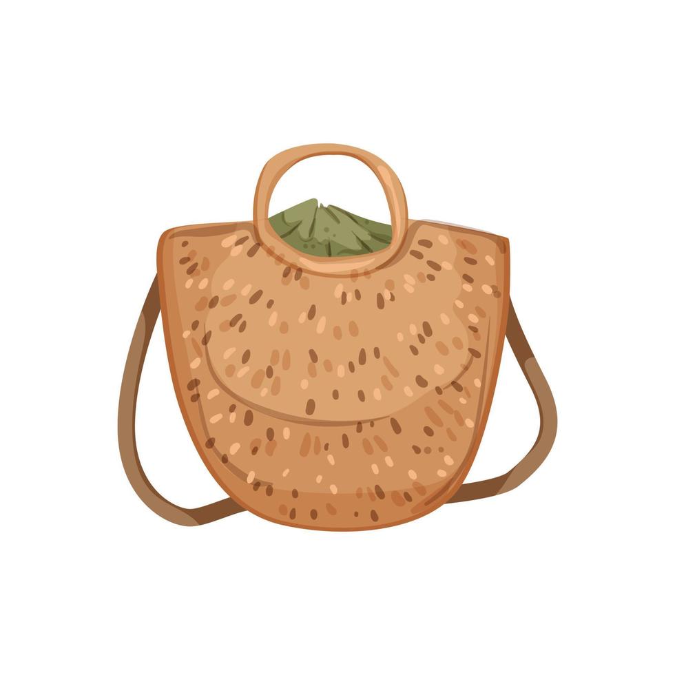 summer beach bag cartoon vector illustration