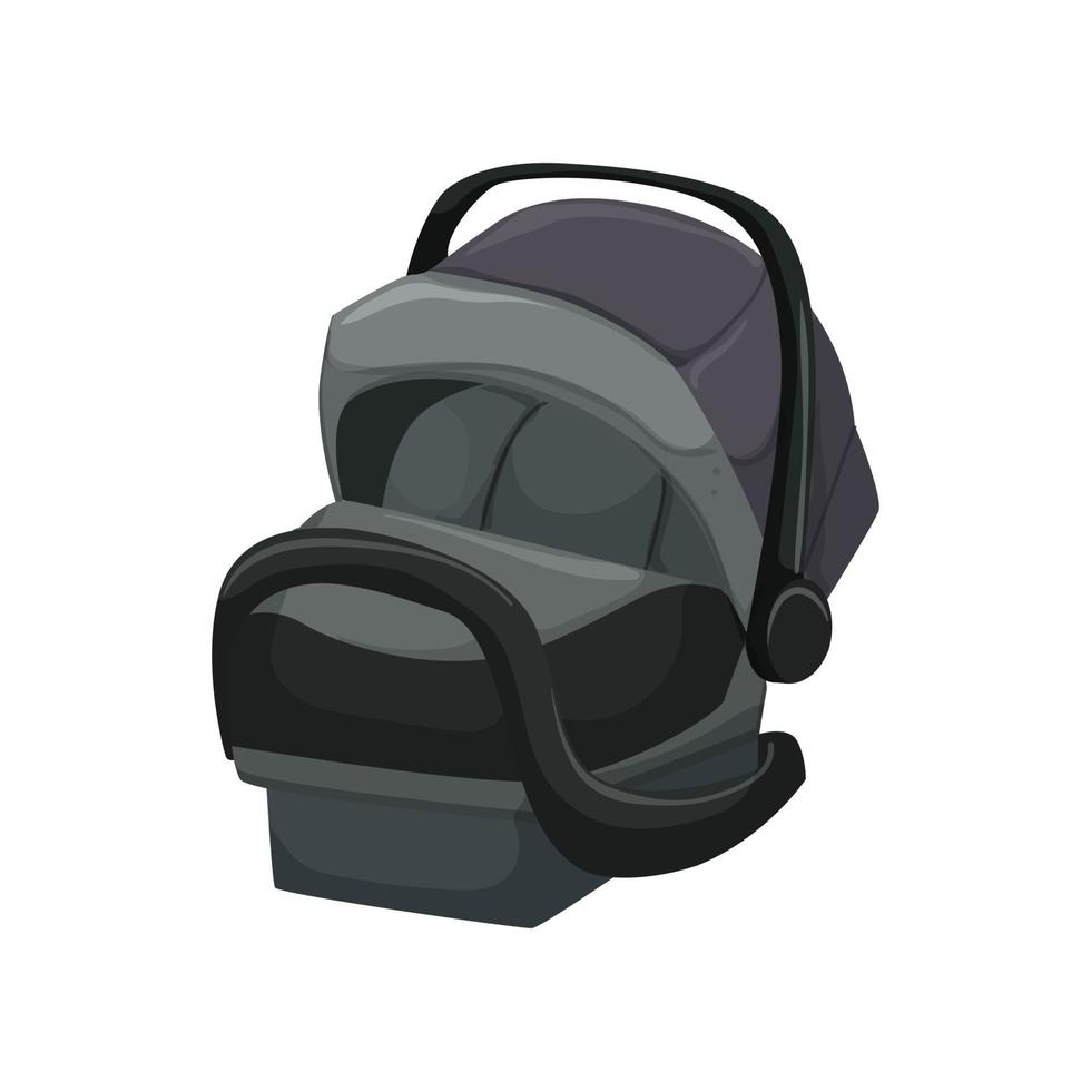 child baby car seat cartoon vector illustration