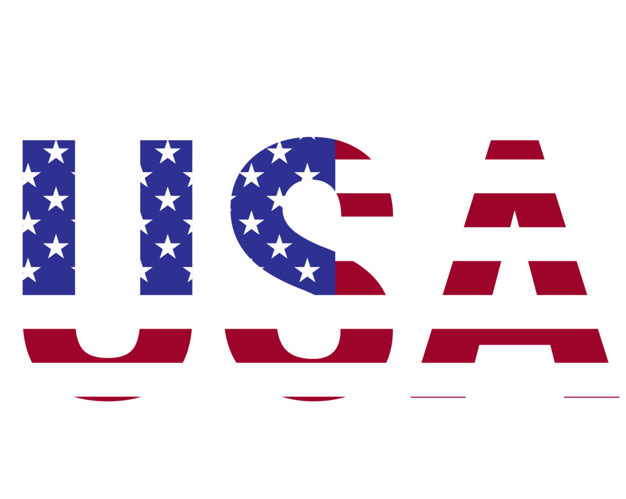 Made in USA. Composition with American flag for badges, labels, pins, etc. png