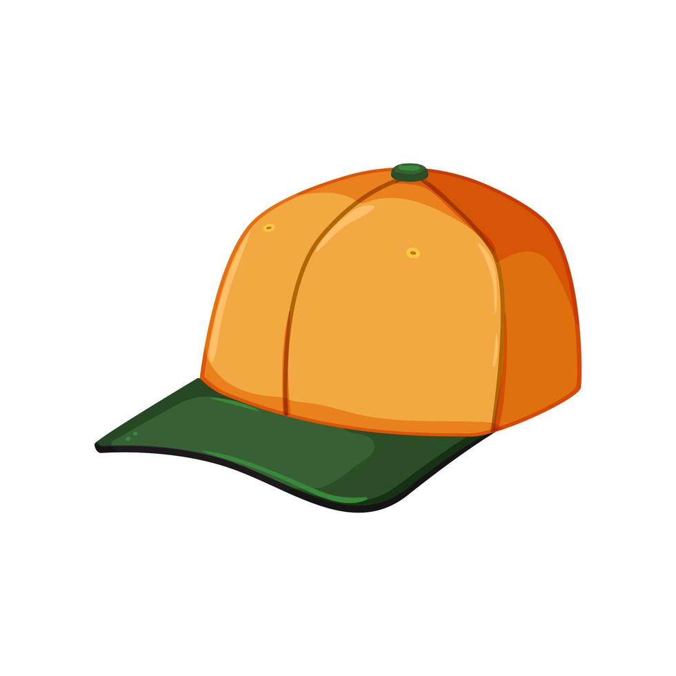 head baseball cap cartoon vector illustration