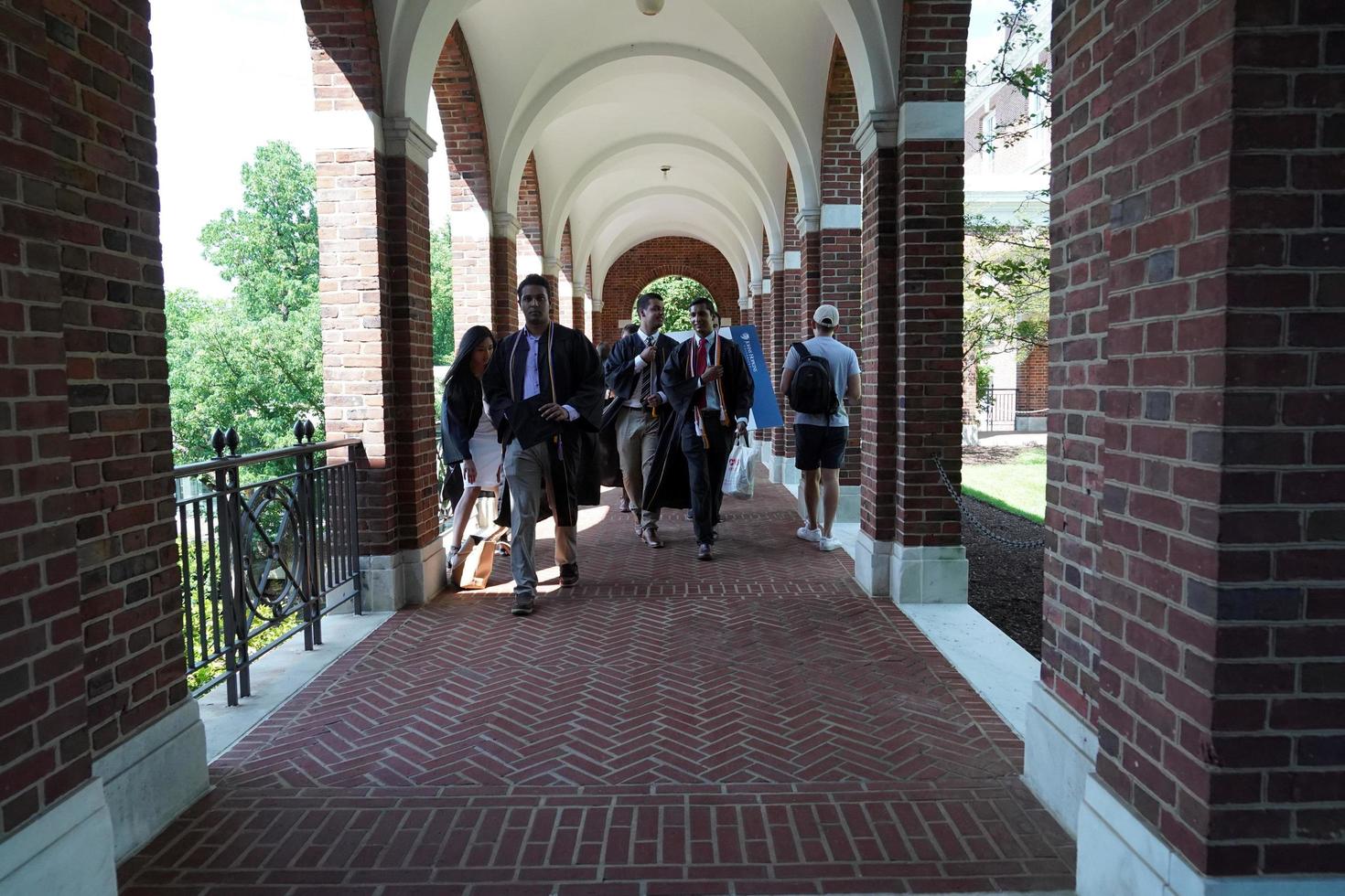 baltimore, usa - 21 de mayo de 2018 - día de graduación en la universidad john hopkins foto