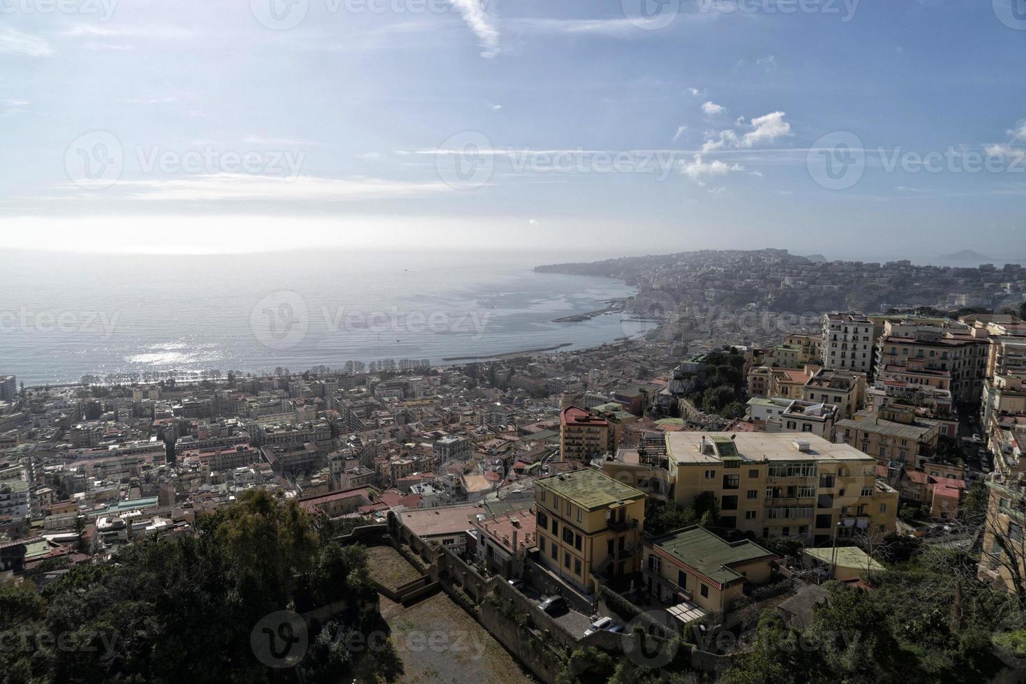 Naples aerial view panorama photo