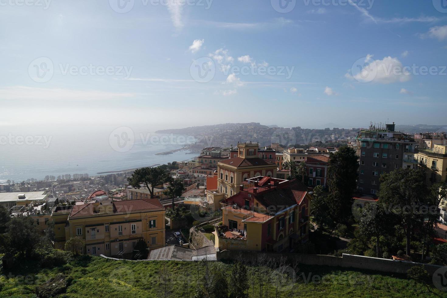 Naples aerial view panorama photo