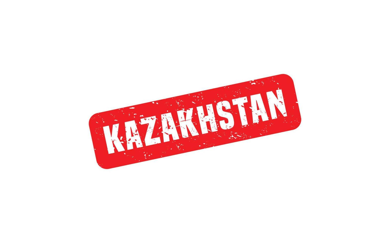 KAZAKHSTAN stamp rubber with grunge style on white background vector