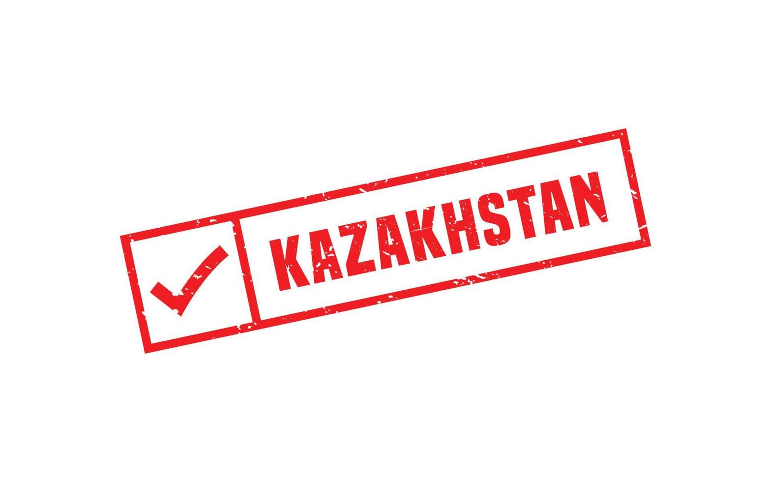 KAZAKHSTAN stamp rubber with grunge style on white background vector