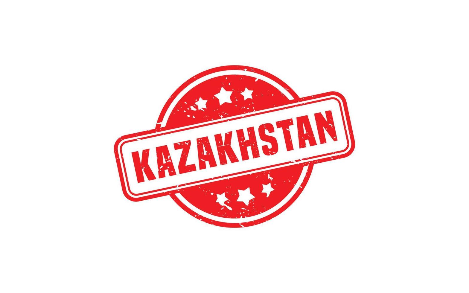 KAZAKHSTAN stamp rubber with grunge style on white background vector