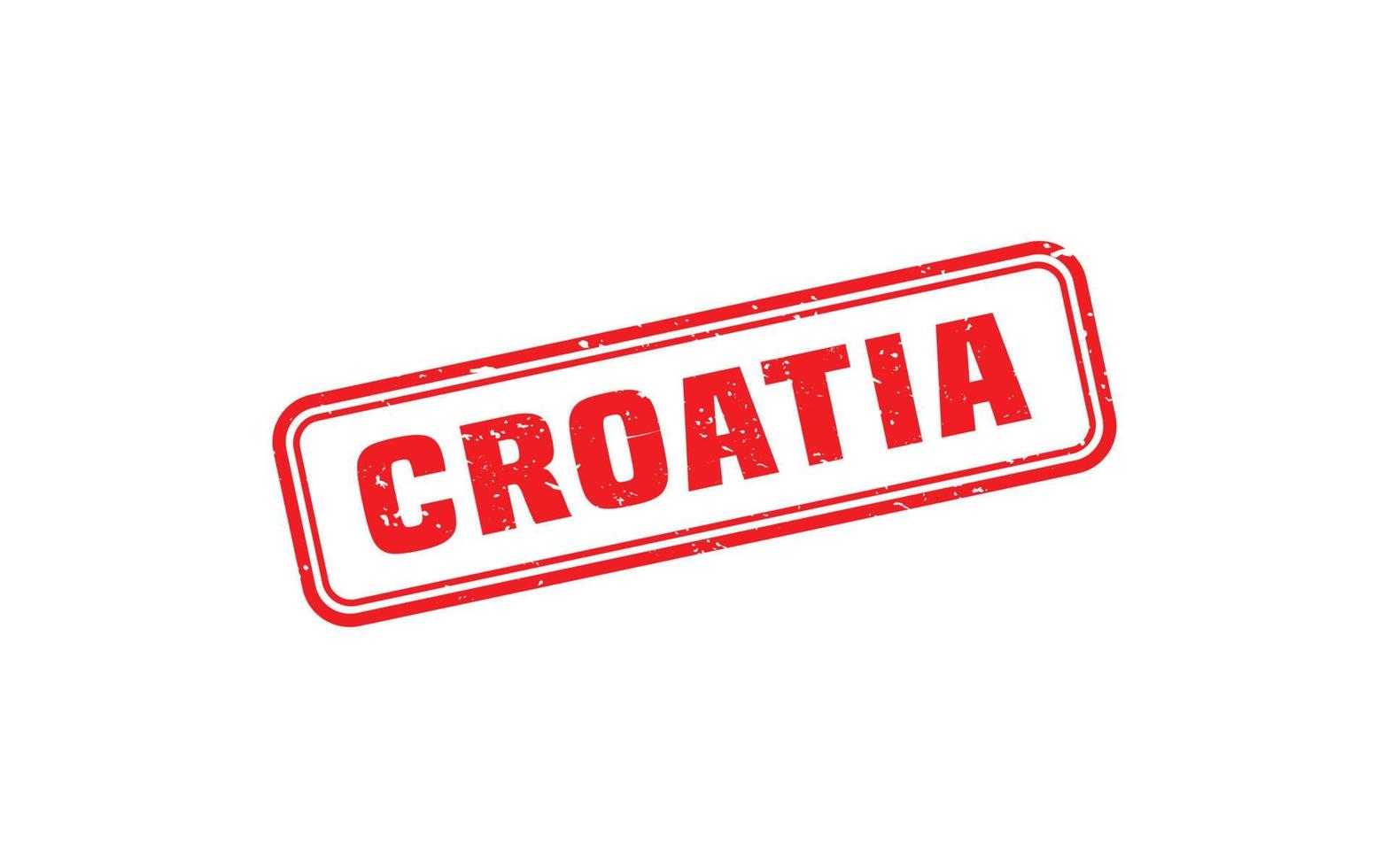 CROATIA stamp rubber with grunge style on white background vector