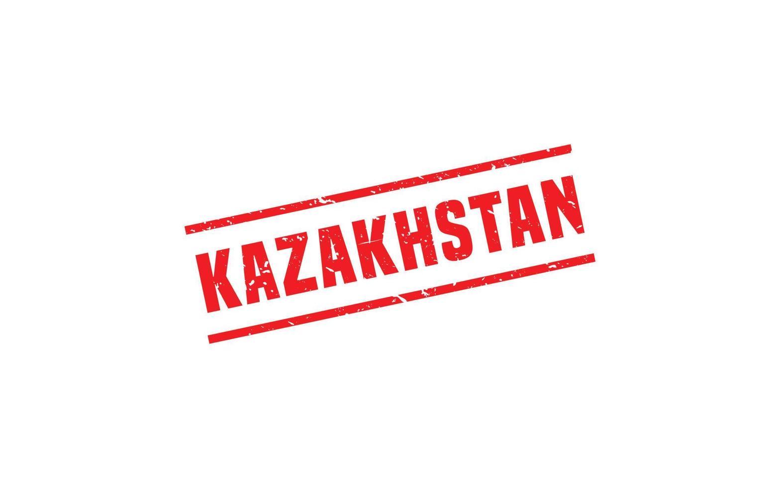 KAZAKHSTAN stamp rubber with grunge style on white background vector