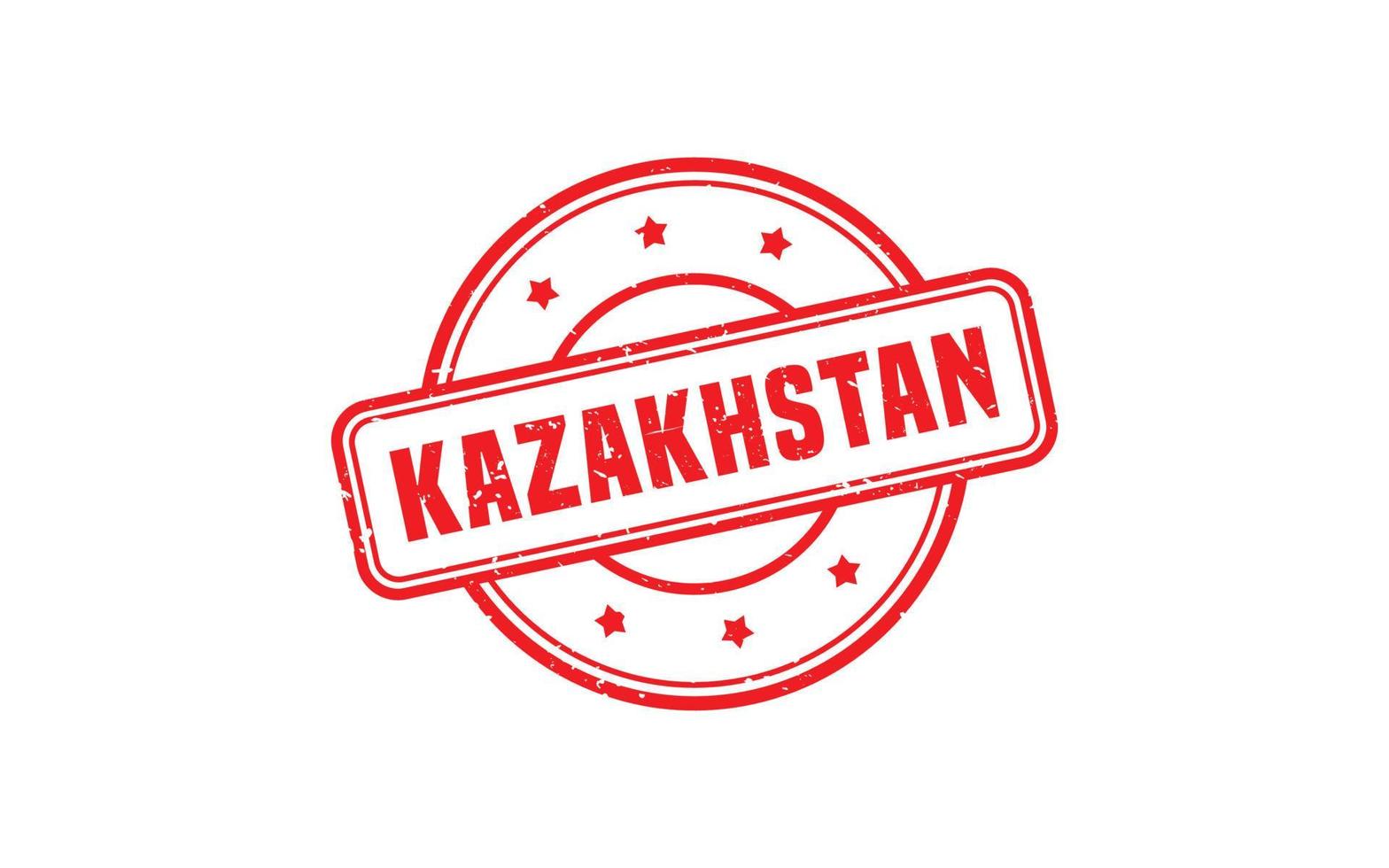 KAZAKHSTAN stamp rubber with grunge style on white background vector