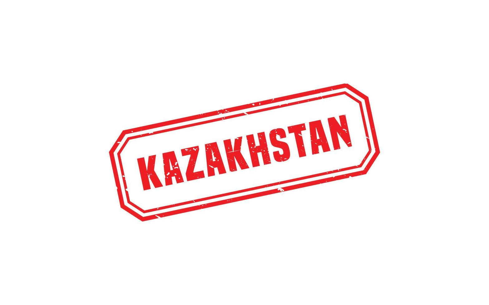 KAZAKHSTAN stamp rubber with grunge style on white background vector