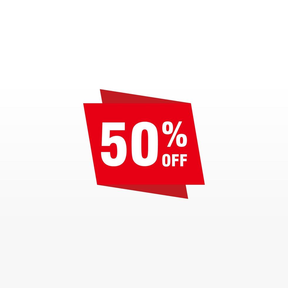 50 discount, Sales Vector badges for Labels, , Stickers, Banners, Tags, Web Stickers, New offer. Discount origami sign banner.