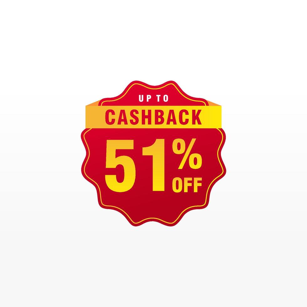 51 discount, Sales Vector badges for Labels, , Stickers, Banners, Tags, Web Stickers, New offer. Discount origami sign banner.