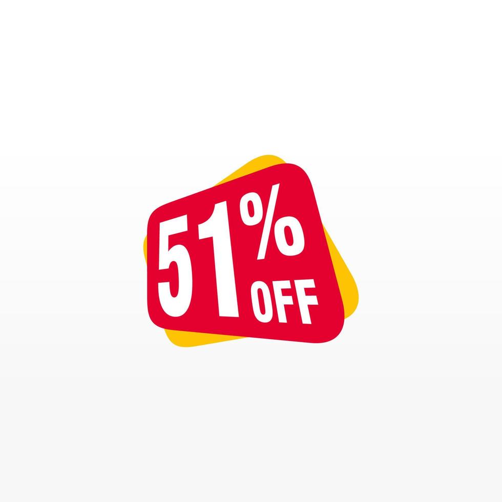51 discount, Sales Vector badges for Labels, , Stickers, Banners, Tags, Web Stickers, New offer. Discount origami sign banner.