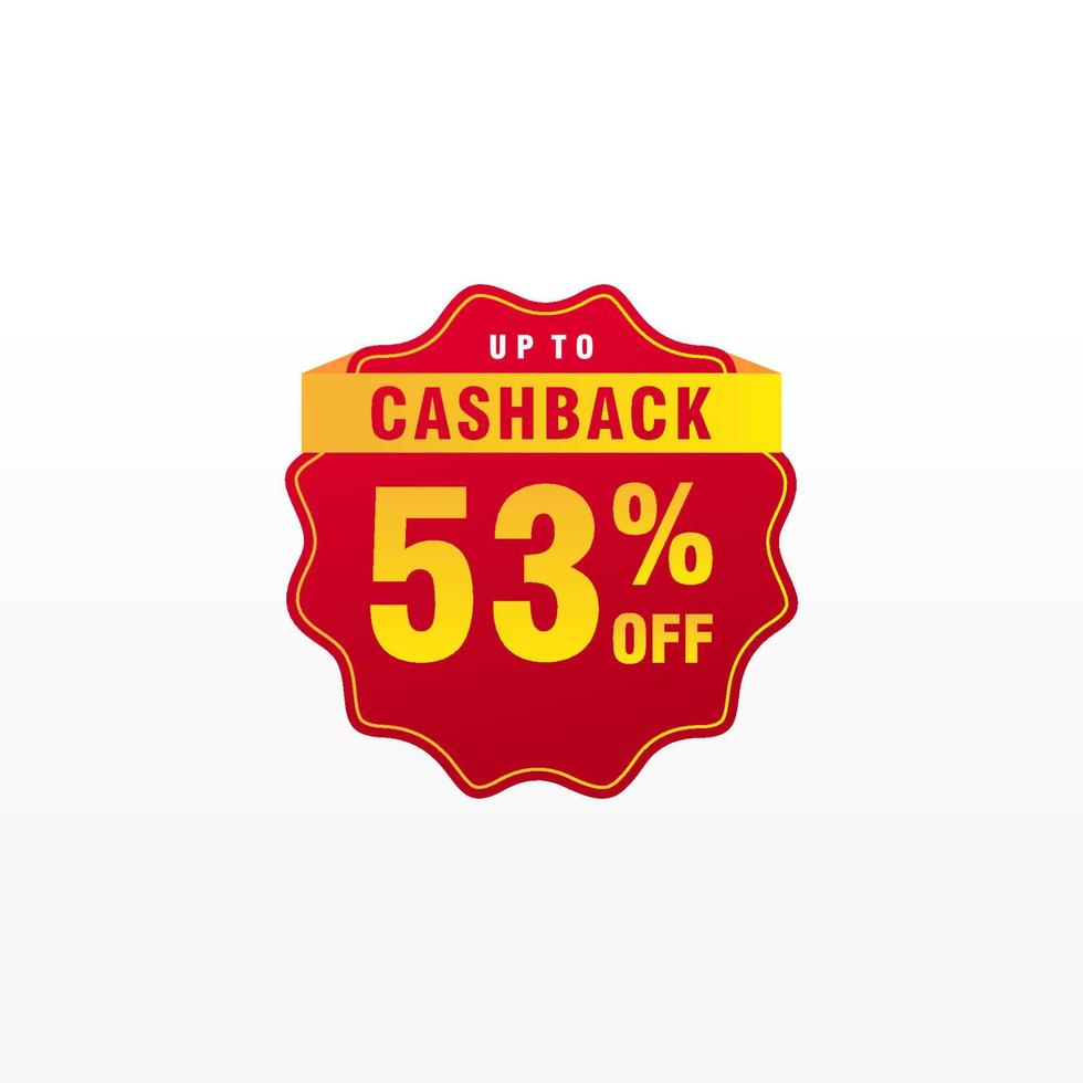 53 discount, Sales Vector badges for Labels, , Stickers, Banners, Tags, Web Stickers, New offer. Discount origami sign banner.