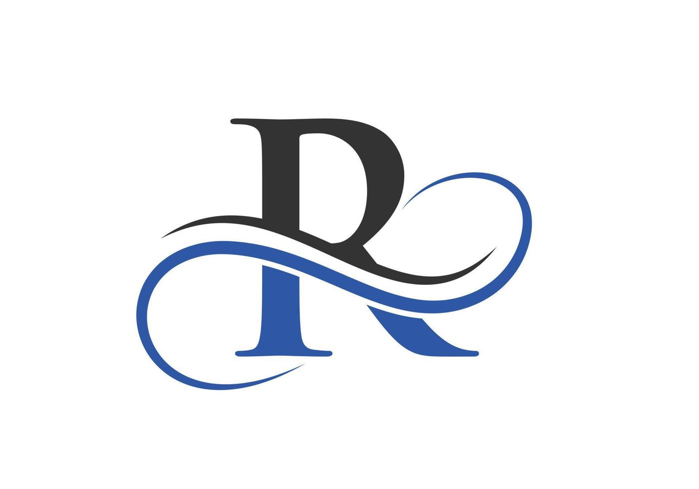 Initial Letter R Logo Design Template vector