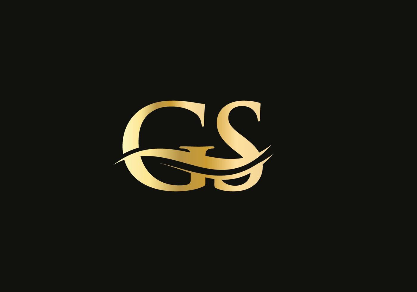 Initial Letter GS Linked Logo for business and company identity. Modern Letter GS Logo Vector Template with modern trendy