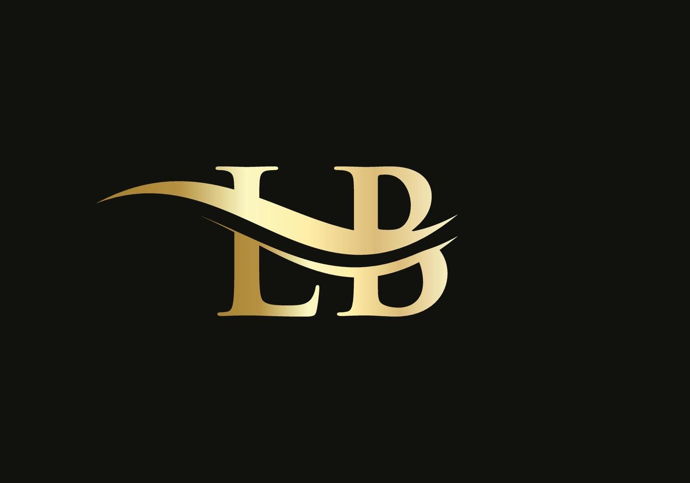 logotipo de letra lb inicial con plantilla de vector de tipografía empresarial moderna creativa. diseño de logotipo de letra lb abstracta creativa