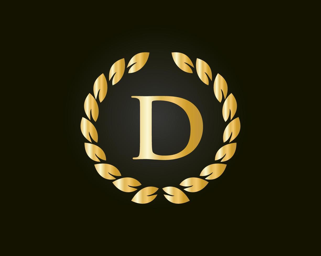 Letter D Luxury Logo template in vector for Restaurant, Royalty, Boutique, Cafe, Hotel, Heraldic, Jewelry and Fashion Identity