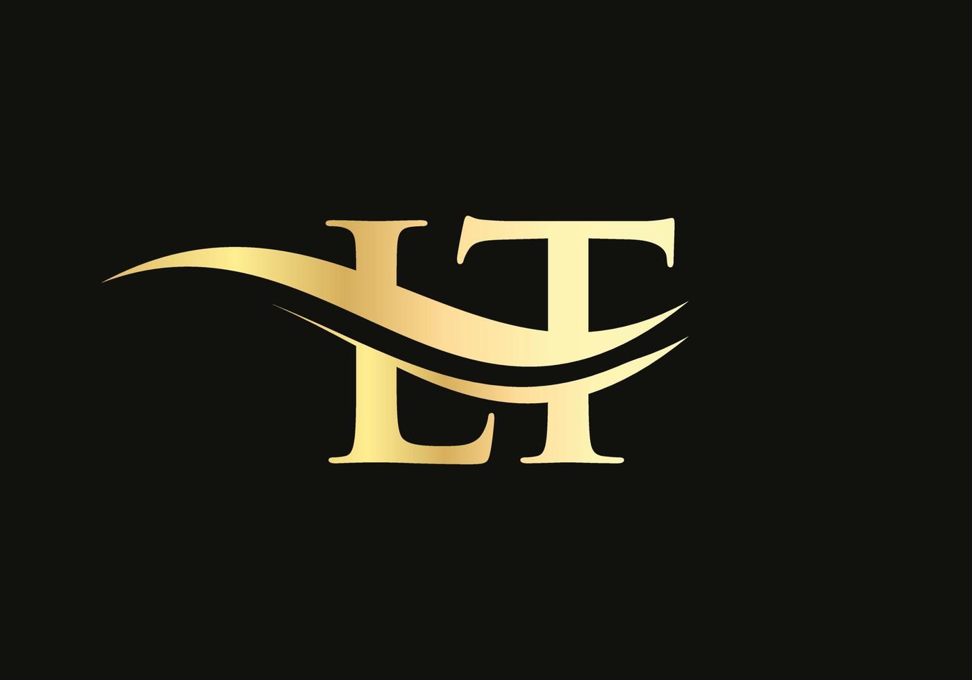 letra inicial lt logotipo vinculado para la identidad comercial y de la empresa. plantilla de vector de logotipo de letra moderna lt con moda moderna