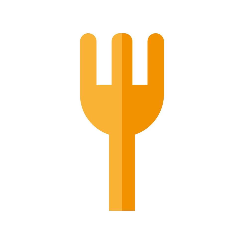 Restaurant Logo Combined with Fork Icon Vector Template