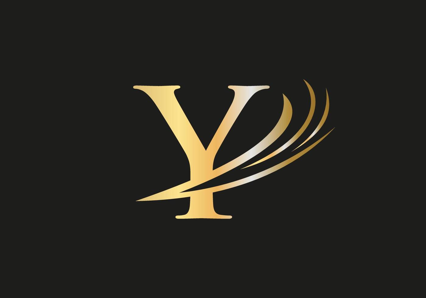 Monogram Y logo design vector template