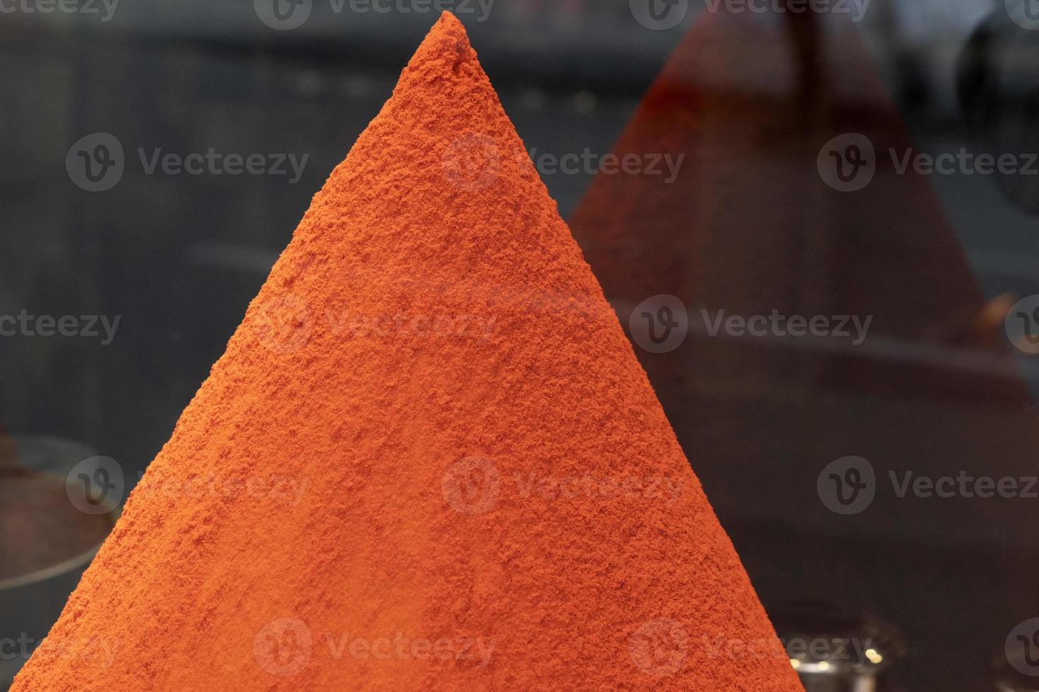 Paprika powder close up photo