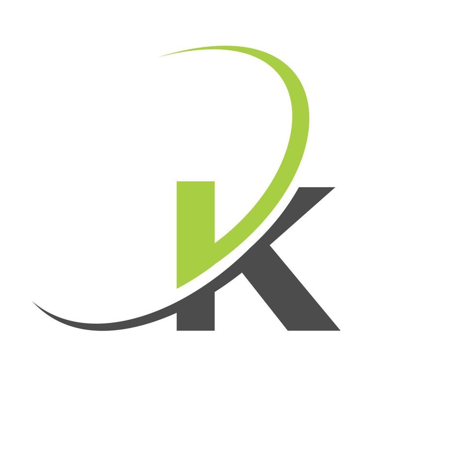 Creative and modern K letter logo design. K. K Logo Design, Initial K Logo template vector