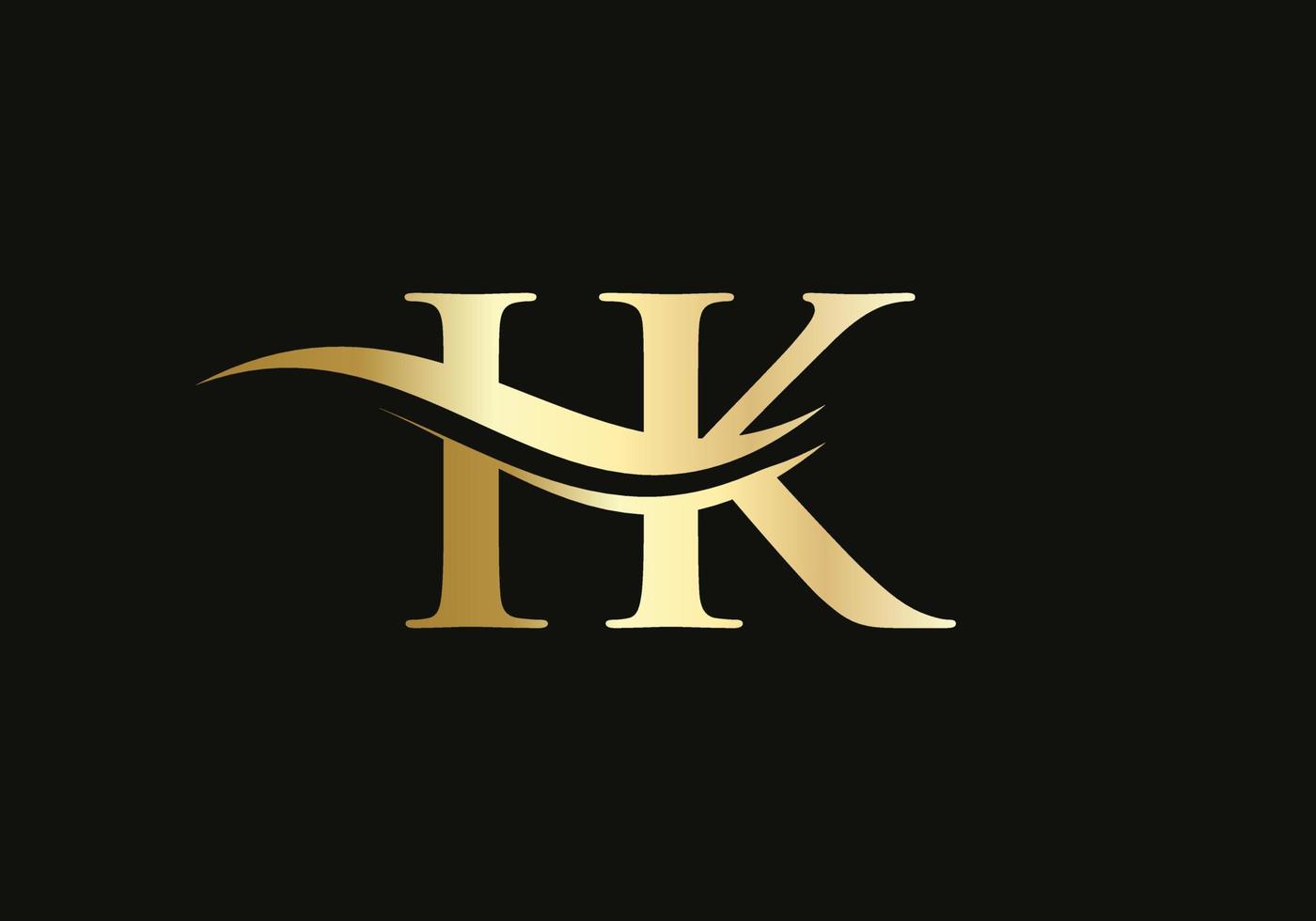 Modern IK Logo Design for business and company identity. Creative IK letter with luxury concept vector