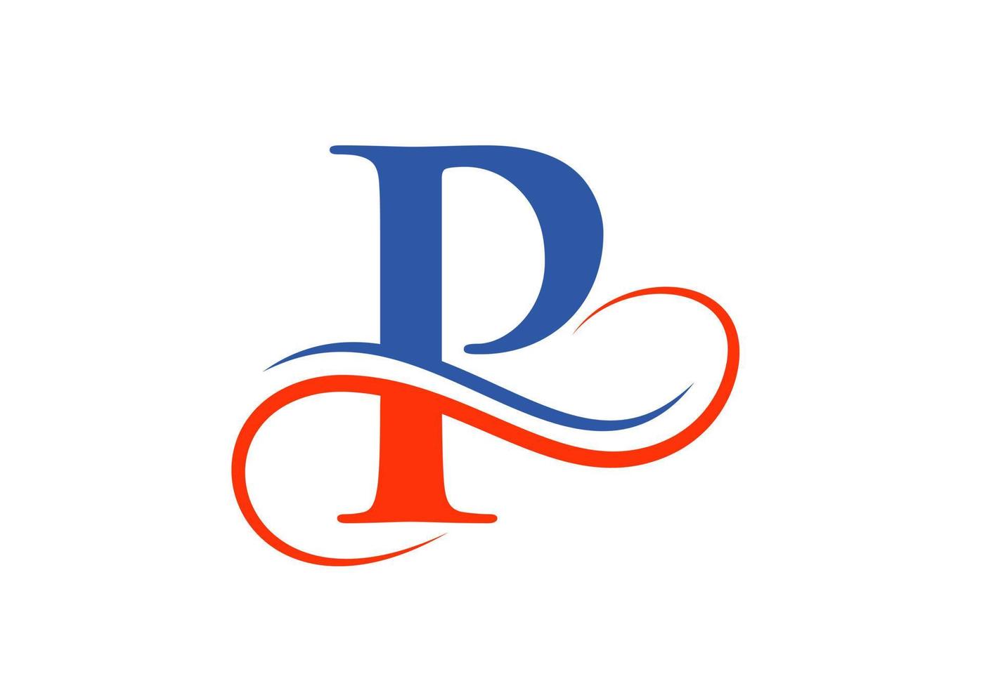 Initial Letter P Logo Design Template vector
