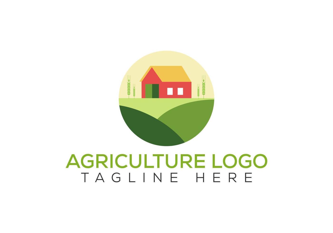 diseño de logotipo de agricultura. signo de agricultura, plantilla de vector de logotipo agrícola