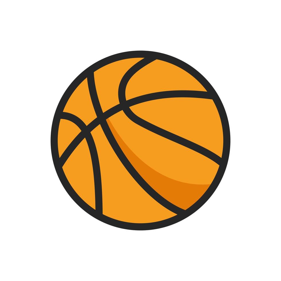 diseño de icono de baloncesto para plantilla de vector de símbolo de club de baloncesto. elemento del logotipo de baloncesto
