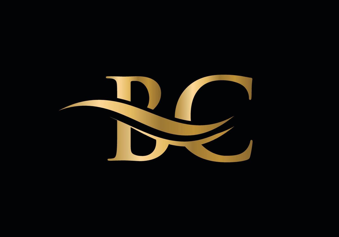 BC Linked Logo for business and company identity. Creative Letter BC Logo Vector