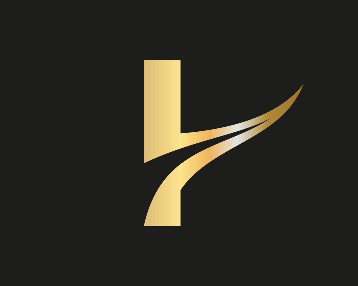 letra inicial i logo plantilla de vector de tipografía empresarial moderna