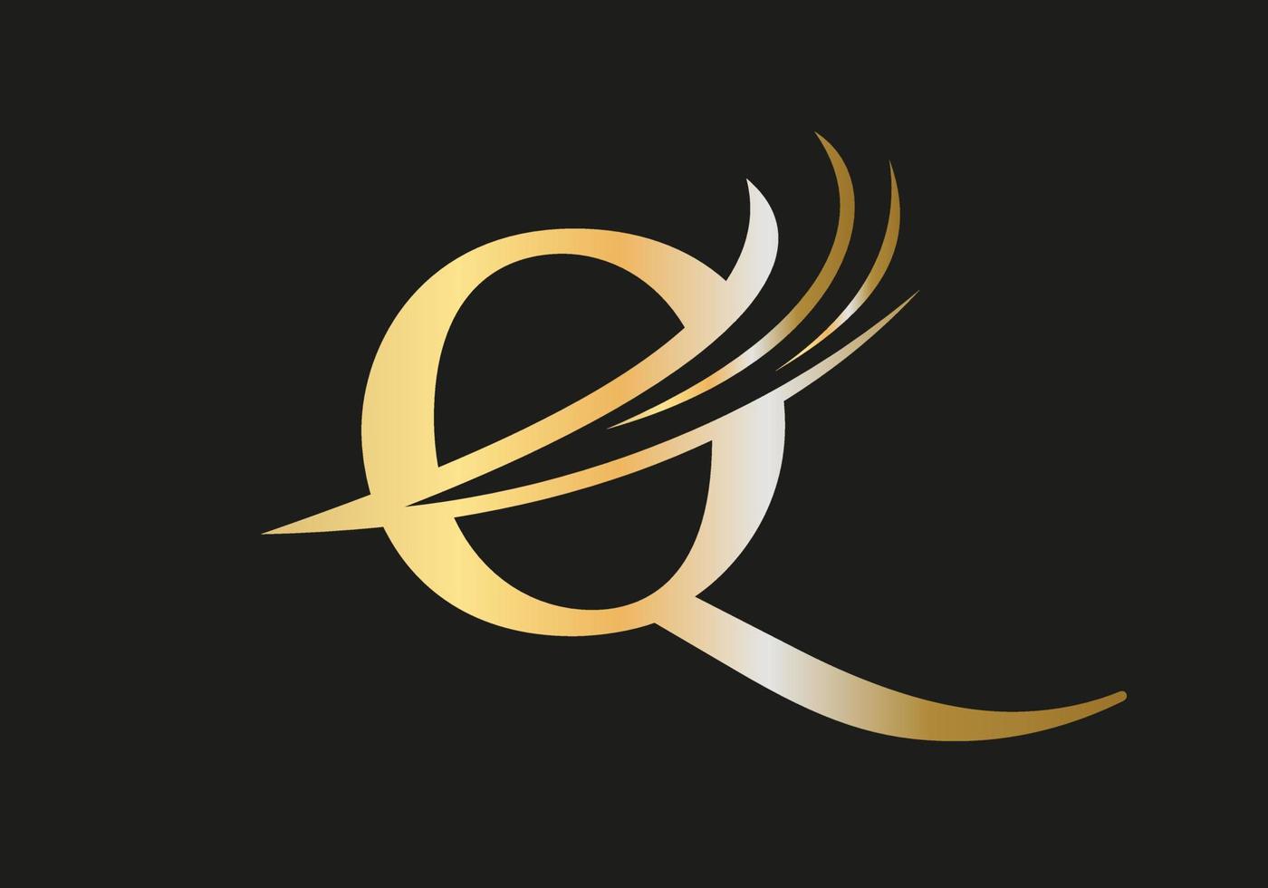 plantilla de vector de diseño de logotipo monograma q