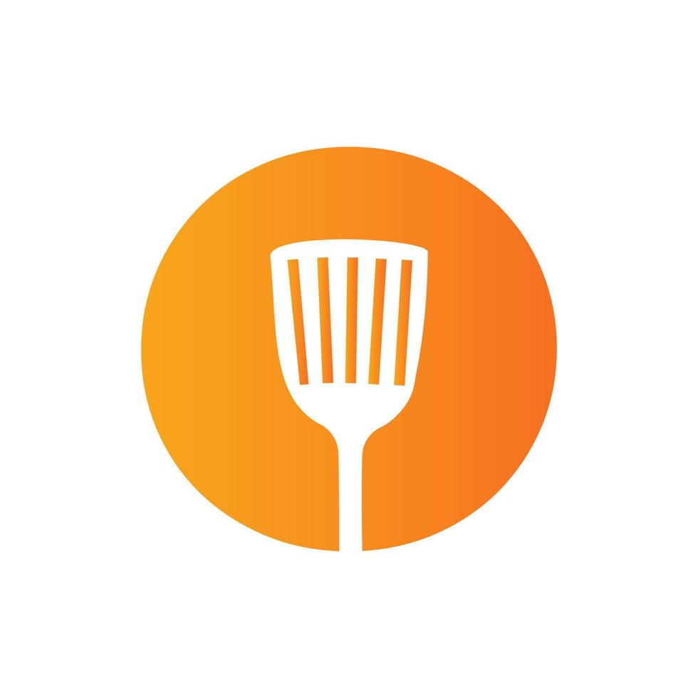 Letter O Kitchen Spatula Logo. Kitchen Logo Design Combined With Kitchen Spatula For Restaurant Symbol vector