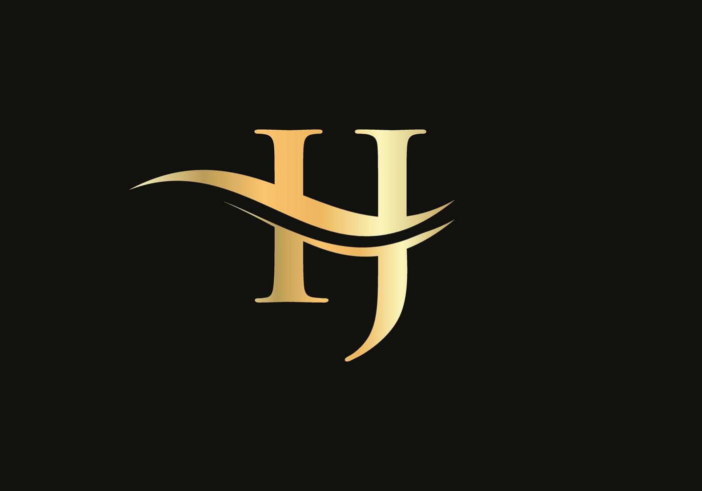 Letter IJ Logo Design for business and company identity. Creative IJ letter with luxury concept vector