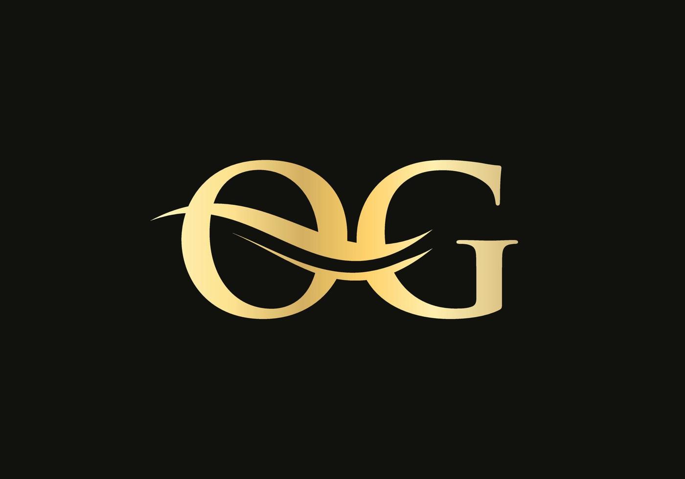 Initial linked letter OG logo design. Modern letter OG logo design vector with modern trendy