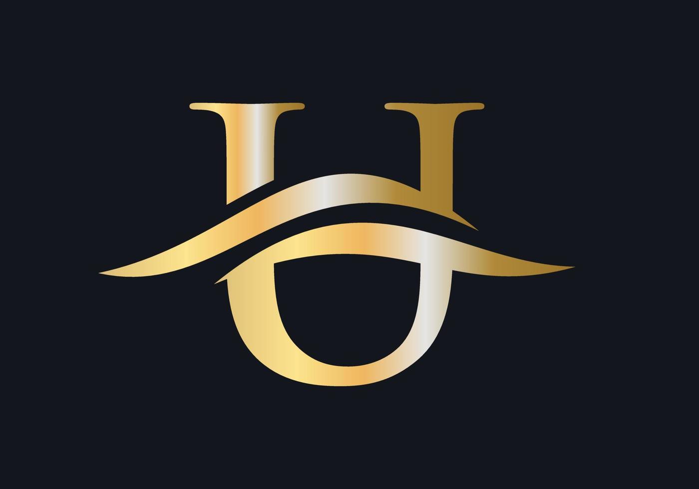 Letter U Logo With Luxury Concept vector