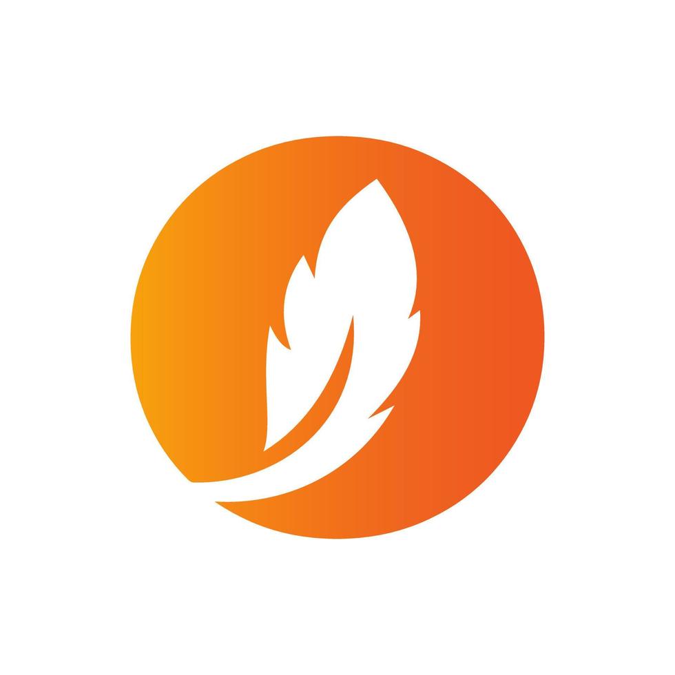 Letter O Bird Feather Logo Design Concept For Law Identity Vector Template