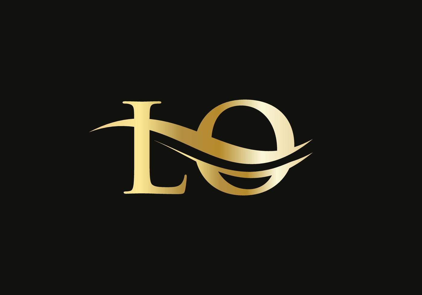 LO Letter Linked Logo for business and company identity. Initial Letter LO Logo Vector Template