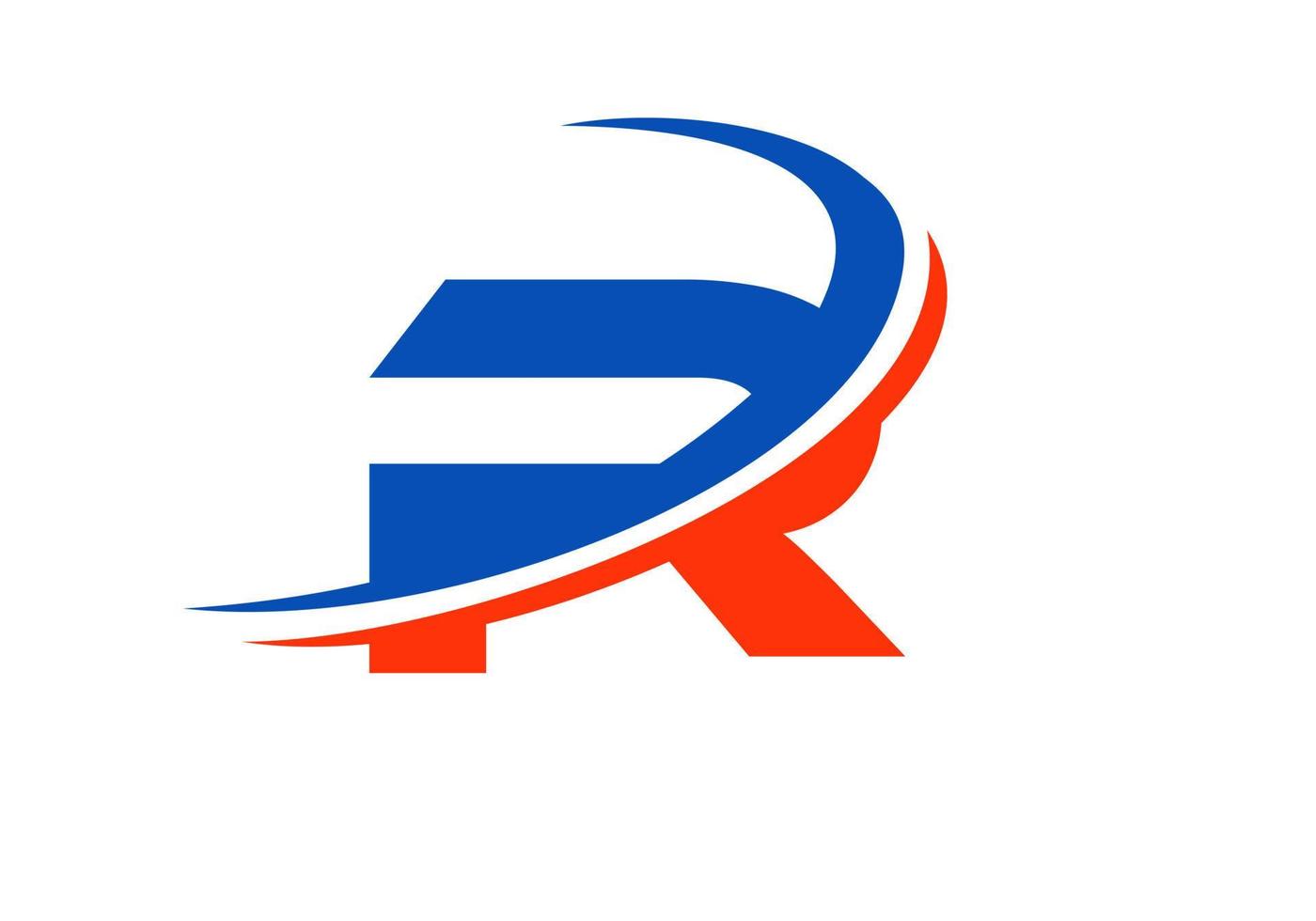 plantilla de logotipo de empresa de letra r. diseño inicial del logotipo r para bienes raíces, finanzas, marketing, administración, construcción, etc. vector