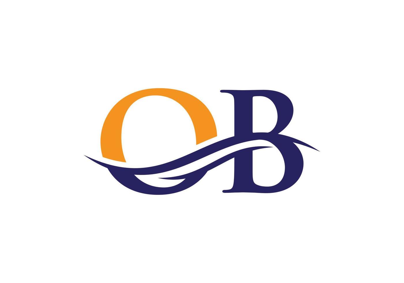 Initial OB letter business logo design vector template with minimal and Initial OB letter business logo design vector template with minimal and