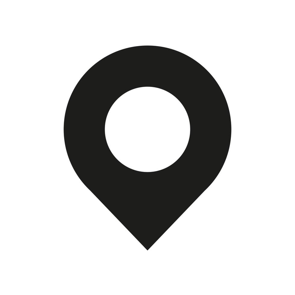 signo de diseño del logotipo de ubicación. concepto de icono de ubicación con alfabeto para plantilla de vector de símbolo de dirección de carretera